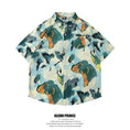 Load image into Gallery viewer, Very popular item [BEAT BOY series]★China style shirt★ Letter pattern Kanji short sleeve shirt Floral pattern shirt Print tops Unisex Men's ML XL 2XL
