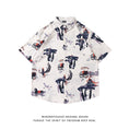 Load image into Gallery viewer, Very popular item [BEAT BOY series]★China style shirt★ Letter pattern Kanji short sleeve shirt Floral pattern shirt Print tops Unisex Men's ML XL 2XL
