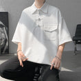 Load image into Gallery viewer, [BIGEMAN Series] ★China style tops★ 2color shirt, bamboo pattern, bamboo, short sleeves, unisex, men's, large size, black white
