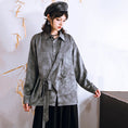 Load image into Gallery viewer, [Kokaisha---Butterfly Gin Series] ★Chinese-style top★ Happi coat, outerwear, unique, embroidered, butterfly, retro, easy to match
