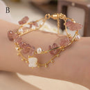 [GULIYA Series]★China Style Bracelet★ Bracelet Accessory Women's Bamboo Fringe Flower Improves Temperament Green