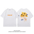 Load image into Gallery viewer, [JUNGLETIGER Series]★T-shirt★ 5color Tops Short Sleeve Unisex Men's Sunflower Sunflower Cotton Black White Gray Blue
