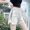 Load image into Gallery viewer, [Flower Series] ★Shorts★ Shorts Pants Denim 2color Easy to match Summer SML Blue Black
