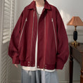 Load image into Gallery viewer, [PPG series]★Jacket★ 3color outerwear unisex men's simple black wine red apricot
