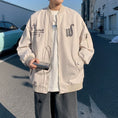 Load image into Gallery viewer, [GANGZAI Series] ★Jacket★ 2color outerwear unisex men's cross alphabet easy to match
