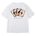 Load image into Gallery viewer, [MOYAN Series]★T-shirt★ 8color Tops Playing Cards Unisex Men's Large Size Cotton Black White Green Red Gray
