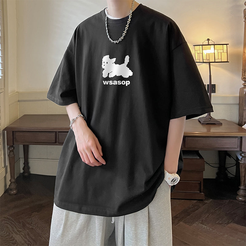 【高墣シリーズ】★Tシャツ★ 6color トップス 半袖 猫 ねこ ネコ 猫柄 男女兼用 メンズ 大きいサイズ コットン