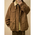 Load image into Gallery viewer, [SENSU Series]★Jacket★ 3color outerwear unisex men's corduroy green beige coffee color
