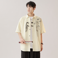 Load image into Gallery viewer, [Gao Jie Series] ★Chinese-style tops★ 2 colors Shirts Short sleeves Unisex Men's Large sizes Unique Casual
