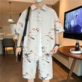 Load image into Gallery viewer, [WUSHE Series] ★Chinese style set up★ 3 colors Shirt + shorts Unisex Men's Large size Cool
