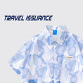 Gallery viewerに画像を読み込む, 【TRAVEL ISSUANCEシリーズ】★シャツ★ 2color 半袖シャツ プリント トップス 男女兼用 メンズ S M L XL 蝶々 ブルー ピンク
