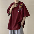 Load image into Gallery viewer, [PV Series]★China style T-shirt★ 5color tops, short sleeves, unisex, men's, large size, cotton
