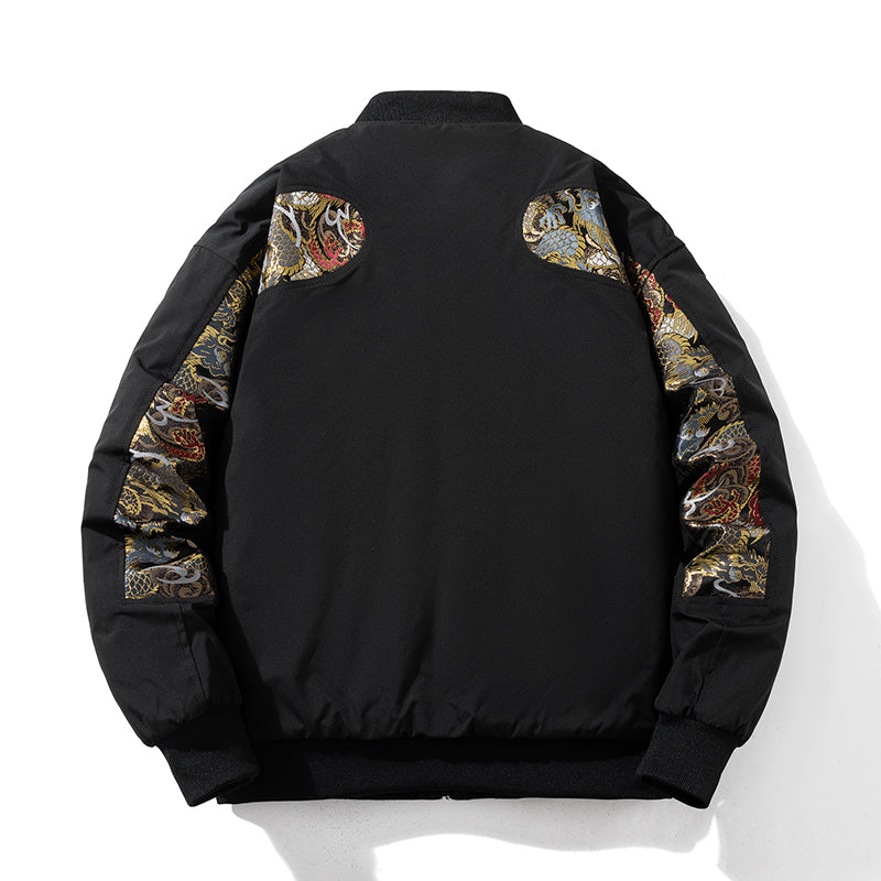 [YZHT Series]★China style outerwear★Jacket Unisex Men's Black Easy to match