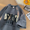 Load image into Gallery viewer, [PPG Series]★T-shirt★ 5color Tops Short Sleeve Unisex Men's Large Size Suede Cat Cat Cat Pattern
