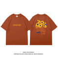 Gallery viewerに画像を読み込む, 【JUNGLETIGERシリーズ】★Tシャツ★ 5color トップス 半袖 男女兼用 メンズ ひまわり 向日葵 コットン 黒 白 灰 青
