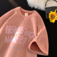 Gallery viewerに画像を読み込む, 【KADISHOUシリーズ】★Tシャツ★ 6color 半袖 スエード 男女兼用 メンズ アルファベット おしゃれ レディース
