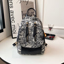 [NANA Series]★Bag★ 3color Rucksack Rucksack Floral Pattern Cute Blue Black Brown