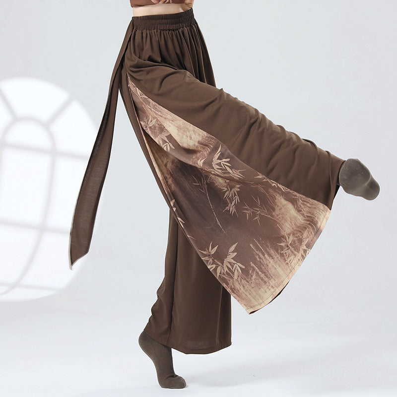 [KEFEN series] ★Chinese style pants★ 5 colors Bottoms Gaucho pants Slimming Easy to match Gaucho pants