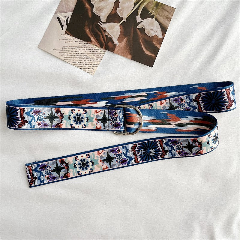 [LIKAIYUN Series] ★Belt★ Obi Accessories Small items Easy to match Ethnic style Floral pattern Cute