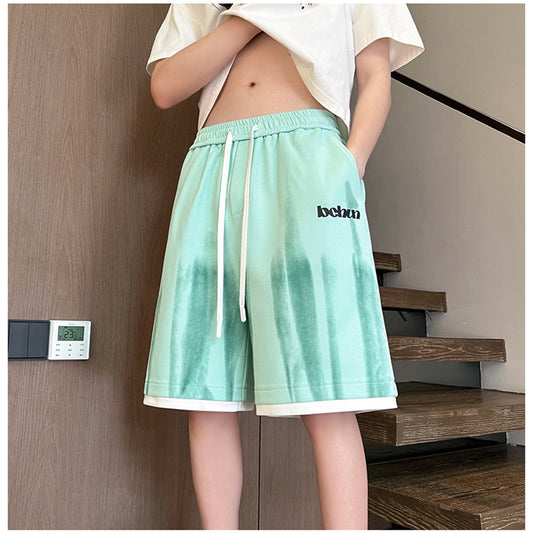 [BIGEMAN Series] ★Shorts★ 3 colors Bottoms Shorts Unisex Men's Casual Black White Green