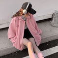 Load image into Gallery viewer, [NANSHI Series]★Jacket★ 3color Outerwear Casual Unisex Men's Suede Embroidery Black Brown Pink
