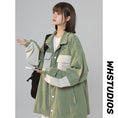 Load image into Gallery viewer, [Fujiiman Series] ★Jacket★ 3color outerwear unisex men's color scheme green blue black
