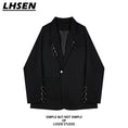 Load image into Gallery viewer, [LHSEN Series] ★Outer★ Jacket Blazer Designed Casual Black Black
