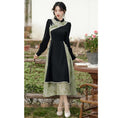 Load image into Gallery viewer, [Hanamori Series]★Chinese style dress★ Improved Chinese dress, fake layered, cute Chinese clothing
