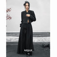 Load image into Gallery viewer, ✿New item! [Big Blue Dragon Series] ★China style outerwear★ Blazer, short length, easy to match, simple, black, black
