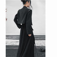 Load image into Gallery viewer, ✿New item! [Big Blue Dragon Series] ★China style outerwear★ Blazer, short length, easy to match, simple, black, black
