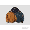 Load image into Gallery viewer, [Mmoptop Series] ★Stadium Jacket★ 3color Outerwear Unisex Men's Navy Dark Green Brown
