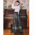 Load image into Gallery viewer, ✿New item! [Ancient monster house---Dragon dyeing series]★China style skirt★Maki skirt Bottoms Hanfu skirt Ink pattern
