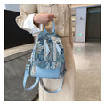 Load image into Gallery viewer, [NANA Series]★Bag★ 3color Rucksack Rucksack Floral Pattern Cute Blue Black Brown
