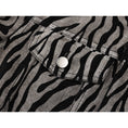 Load image into Gallery viewer, [LHSEN Series] ★Outer★ Jacket Mini Length Women's Fashion Striped Pattern Stripe
