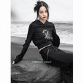 Load image into Gallery viewer, ✿New item! [Big Blue Dragon Series] ★China style skirt★ Bottoms Fringe Black Black Casual Slimming
