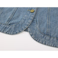 Load image into Gallery viewer, [LHSEN Series] ★Outer★ Denim jacket Jacket Short length Color scheme Blue Blue Retro
