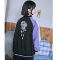 Load image into Gallery viewer, ✿New item! [Old Monster---Tatsuryu Series] ★China style outerwear★ Embroidery stadium jacket Color scheme Black Purple
