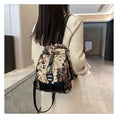 Load image into Gallery viewer, [NANA Series]★Bag★ 3color Rucksack Rucksack Floral Pattern Cute Blue Black Brown
