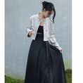 Load image into Gallery viewer, ✿New item! [Da Qinglong Shu series]★China style skirt★Bottoms Hanfu skirt Long length skirt Black Black Chinese clothes
