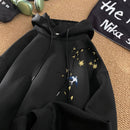 [V37 Series]★China style hoodie★ 8color tops unisex men's floral pattern bird print blue black white green red gray