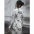 Load image into Gallery viewer, ✿New item! [Da Qinglong Shu Series] ★China style dress★ Cheongsam dress velvet butterfly long length color scheme slimming
