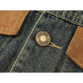 Load image into Gallery viewer, [LHSEN Series] ★Outer★ Denim Jacket Jacket Jeans Mini Length Ladies Color Scheme
