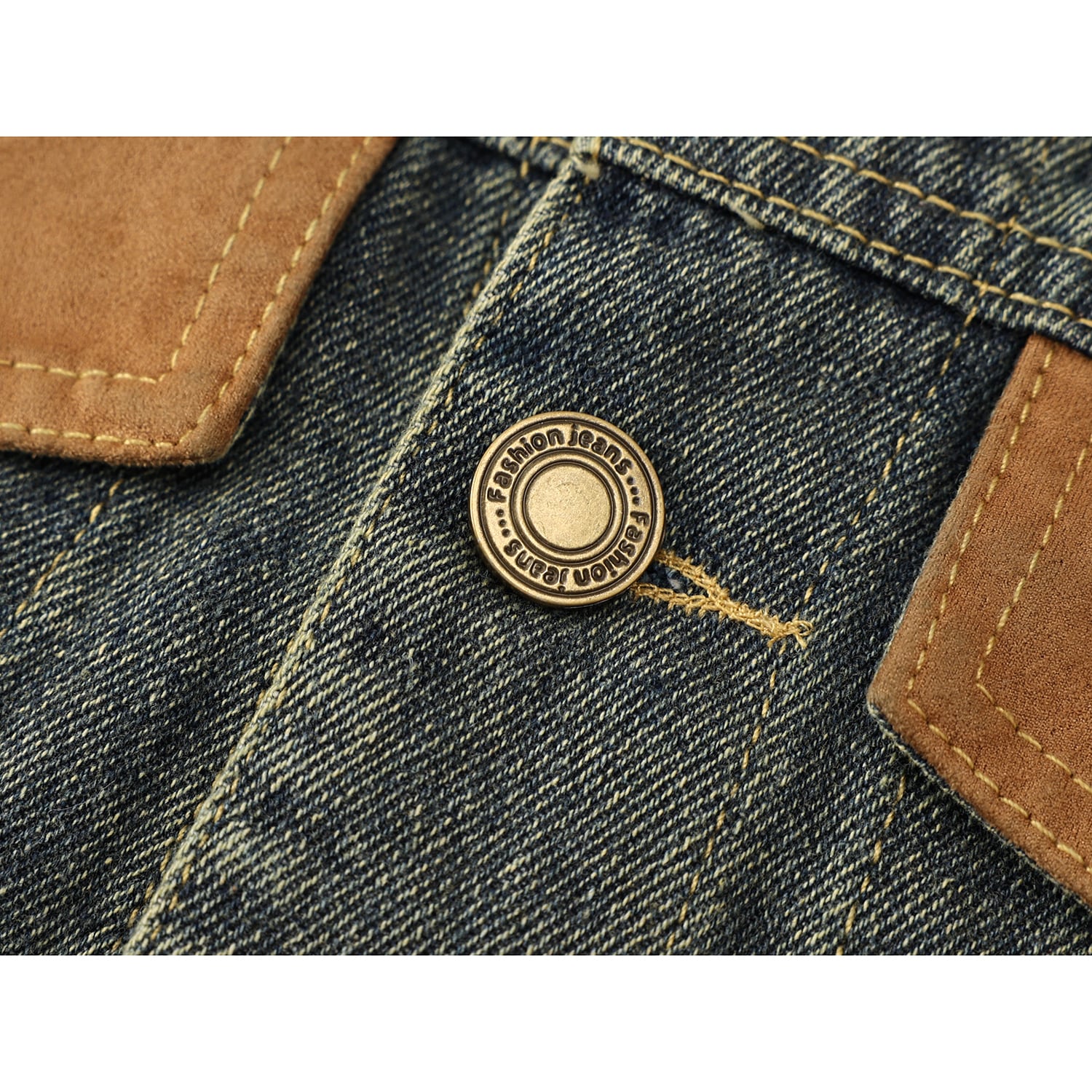 [LHSEN Series] ★Outer★ Denim Jacket Jacket Jeans Mini Length Ladies Color Scheme