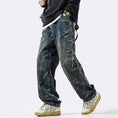 Load image into Gallery viewer, [DUFENG Series]★Denim Pants★ 2color Pants Bottoms Unisex Men's Black Blue Stylish
