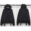 Load image into Gallery viewer, [WL Series] ★Jacket★ Outerwear with hood, unisex, men's black, black, easy to match, unique
