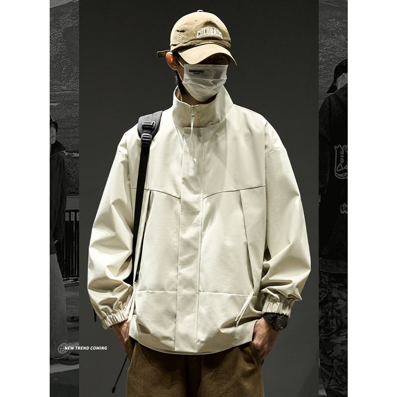 [SZON Series]★Jacket★ 5color Outerwear Unisex Men's Plain Casual Simple Easy to Match