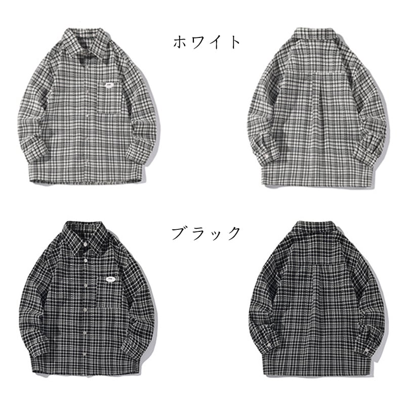 ✿New item! [BIGEMAN Series]★Shirt★ 2color tops, unisex, men's, large size, plaid pattern, easy to match