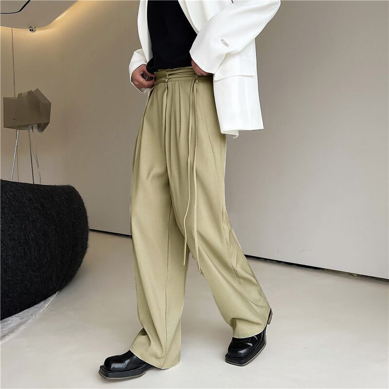 [Irie Series] ★Casual Pants★ 2color Bottoms Unisex Men's Casual Loose Solid Color