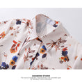 Load image into Gallery viewer, [ANAMONE STUDIO Series] ★Floral Print Shirt★ Tops Short Sleeve Shirt SML Short Length Women's Summer Clothes Cool Cute
