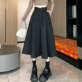 Load image into Gallery viewer, [Rin Le Series] ★Chinese style skirt★ Pants Chinese button Chinese clothing Black Black Easy to match
